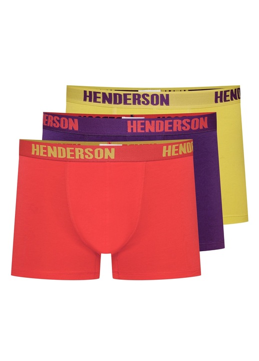 Boxeri (crac mai lung)Star Henderson 3-pak violet, verde lamaie verde, Multicolor