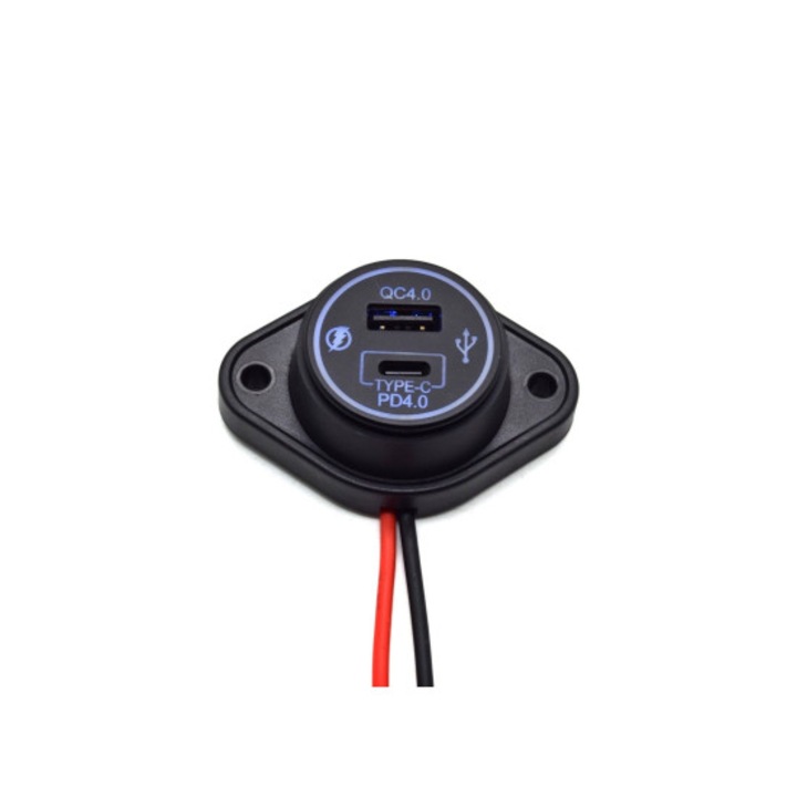 USB QC4.0 + PD QC4.0 panel aljzat Kód: DS2076
