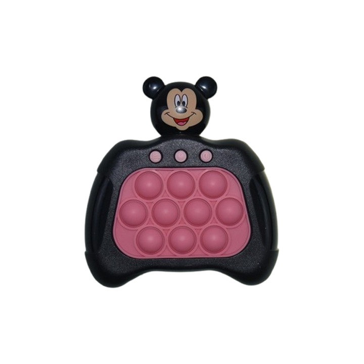 Elektronikus stresszoldó érzékszervi játék, POP IT Mini Junior, 2002-2, fekete