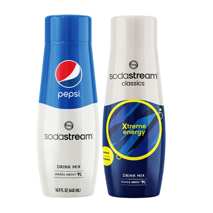 Set de siropuri pentru carbonator SODASTREAM arome mixte 2x440ml2