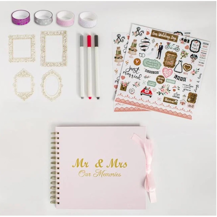 Páros Scrapbook készlet – Első naplónk 31,5 x 25 cm