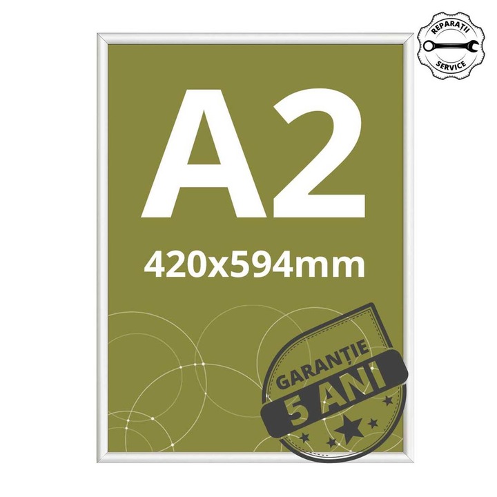 Rama click alba, A2 (420x594mm), JJ DISPLAYS