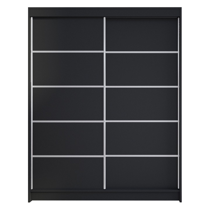 Dulap Belgia IV, MIRJAN24, negru, 58x150x200 cm