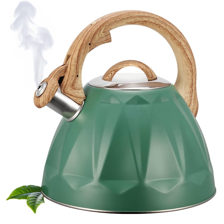 Чайник със свирка 3L Albert, Karl Hausmann, Green