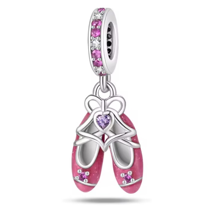 Charm compatibil cu bratara Pandora, model „Ballet Princess”