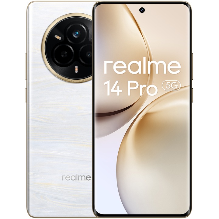 Смартфон Realme 14 Pro, 8 GB RAM, 256 GB, 5G, Pearl White