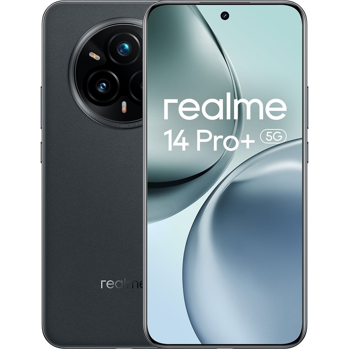 Мобилен телефон Realme 14 Pro+, 12GB RAM, 512GB, 5G, Suede Grey