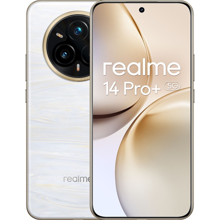 Смартфон Realme 14 Pro+, 12 GB RAM, 512 GB, 5G, Pearl White