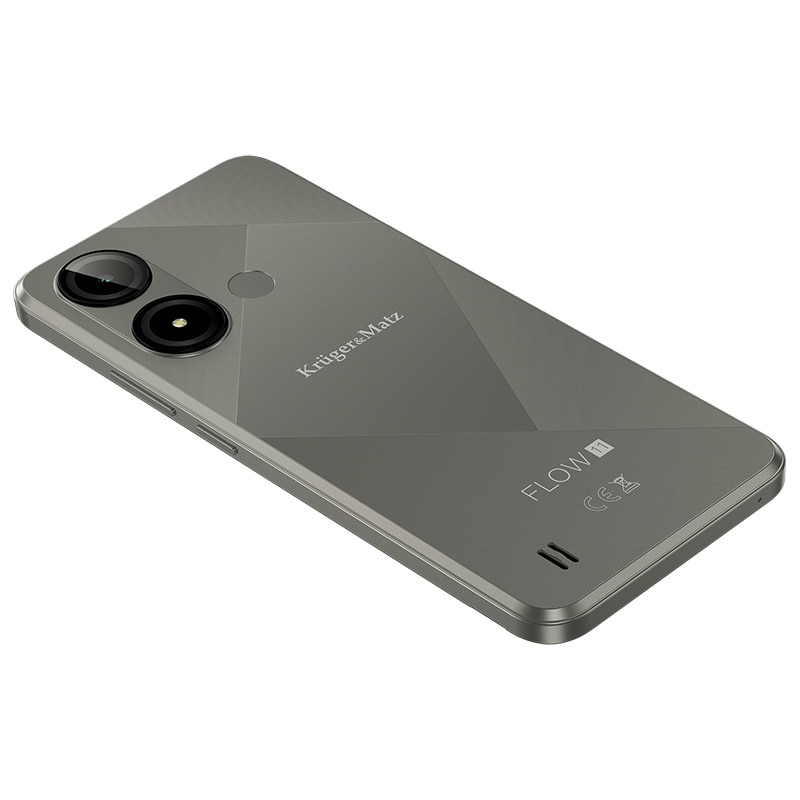 Telefon Mobil Kruger&Matz Flow 11 4/64 GB, Dual Sim, Diagonala Ecran 6.56”, Culoare Gri/Auriu