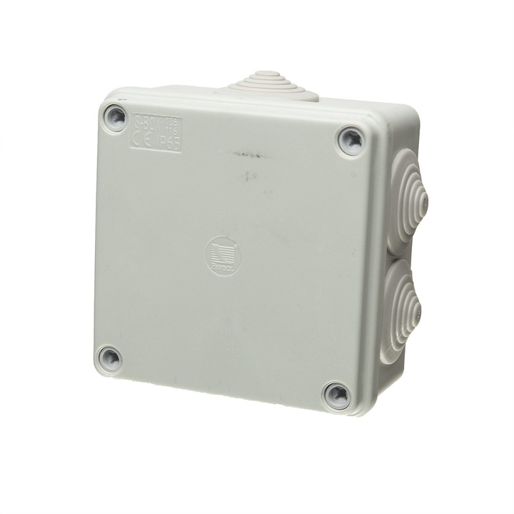 Doza derivatie aparenta Strohm Promod, 100 x 100 x 50 mm, 6 intrari, IP54