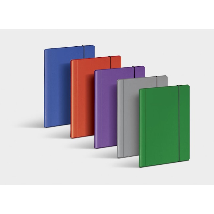 Teczka A4 cu elastic, 10mm, violet, set 2 bucati