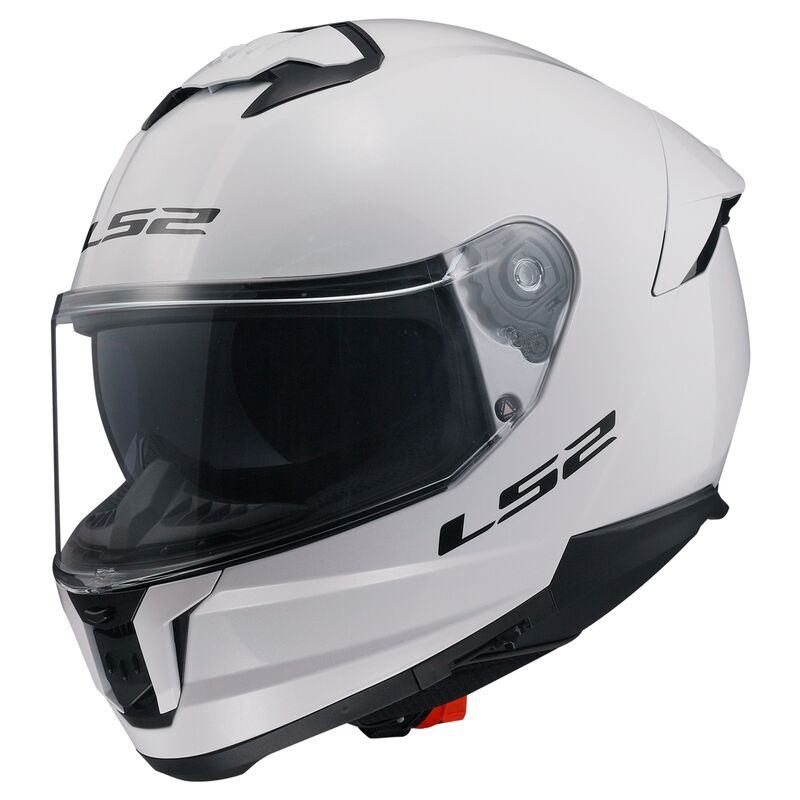 Casca moto LS2 FF808 STREAM II White cu ochelari integrati, marime