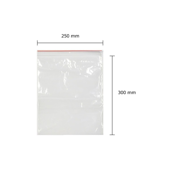 Puha zacskók, BRB, 250x300mm, 100 db, LDPE fólia