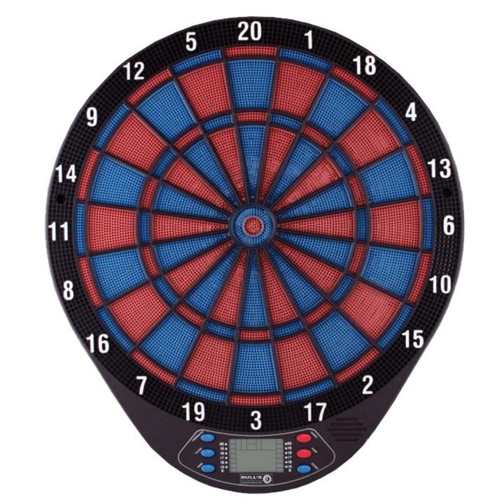 Електронна мишена Bull's Darts 46.5x40.5cm, 1-4 играча, пълен комплект
