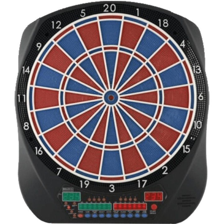 Електронна дъска за дартс Bull's Flash RB Sound, 1-8 играча, 2-4 отбора, с 4 светодиода, стандартни размери