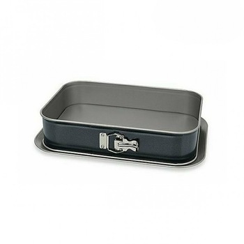 Tava copt non-stick cu fund detasabil+tava servire Tava copt non-stick cu fund detasabil+tava servire