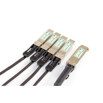 Cablu Pasiv 40G QSFP+ to 4x10G SFP+ Direct Attach Copper(DAC) -1Metru Cablu Pasiv 40G QSFP+ to 4x10G SFP+ Direct Attach Copper(DAC) -1Metru