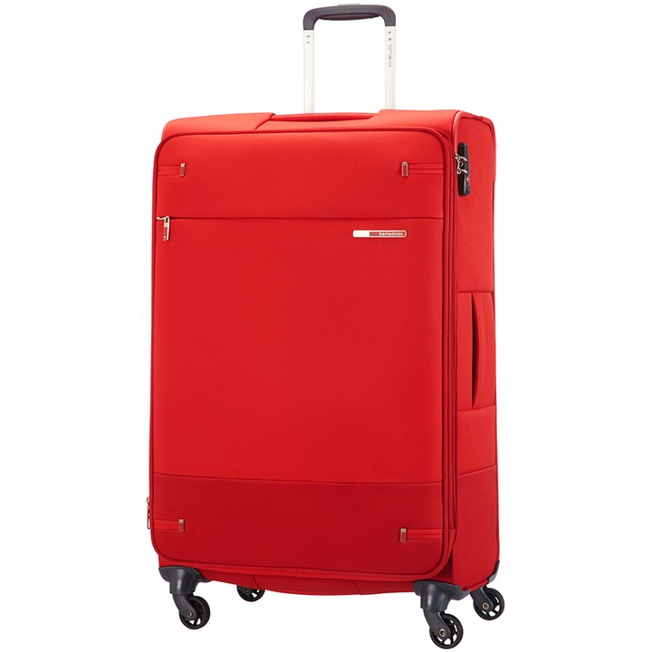 Troller Samsonite Base Boost Expandabil, Red, 4 roti, 78 cm