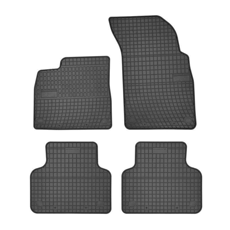 Set covorase auto din cauciuc pentru Audi Q7, fabricatie 2015 - prezent, negru, 4 bucati