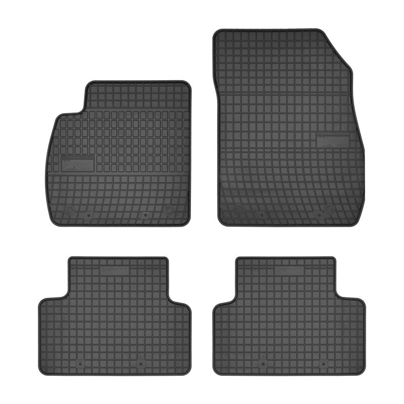 Set covorase auto din cauciuc pentru Opel Zafira C, fabricatie 2012 - prezent, negru, 4 bucati