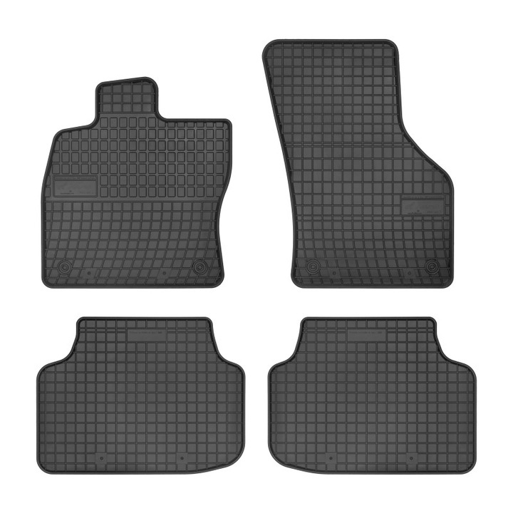 Set covorase auto din cauciuc pentru Skoda Octavia III, fabricatie 2012 - prezent, negru, 4 bucati