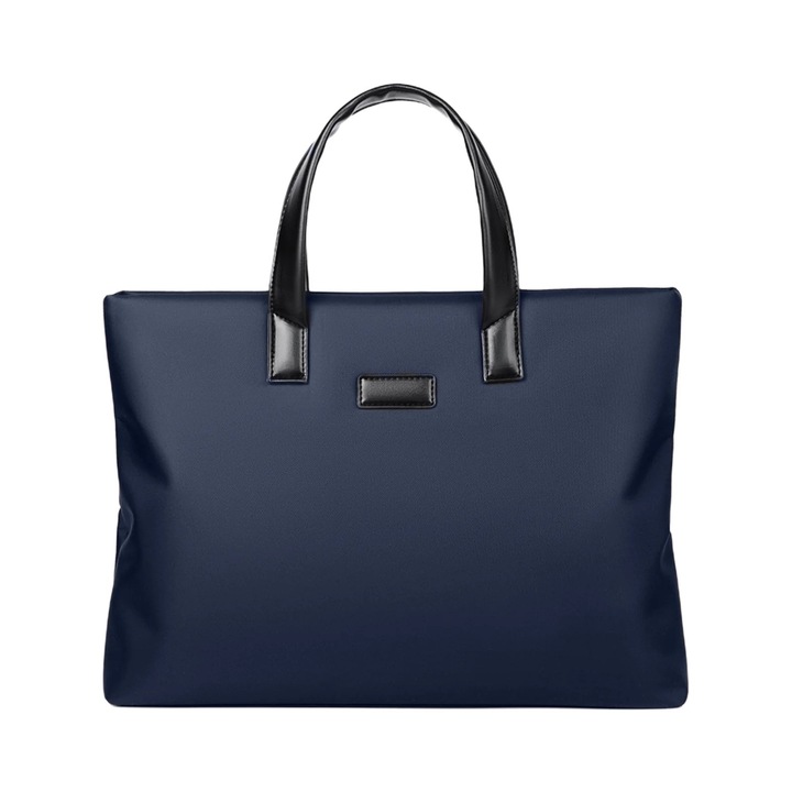 Преносимо куфарче за документи от плат Оксфорд, черно, 37х28х6см, комплект от 1 бр.