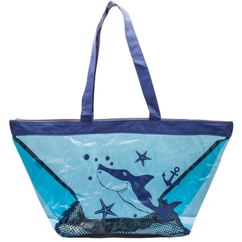 Geanta de plaja, imprimeu cu motive marine, bleumarin, de dama Geanta de plaja, imprimeu cu motive marine, bleumarin, de dama
