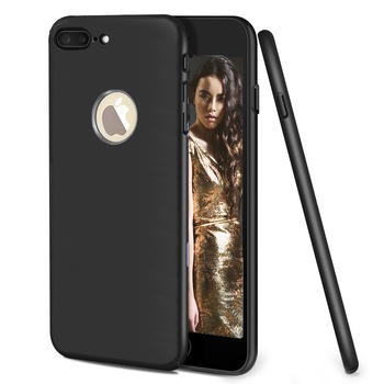 Husa telefon Apple Iphone 6/6S ofera protectie DeLux Ultra-Subtire, Velvet Touch Black + Folie Sticla Husa telefon Apple Iphone 6/6S ofera protectie DeLux Ultra-Subtire, Velvet Touch Black + Folie Sticla