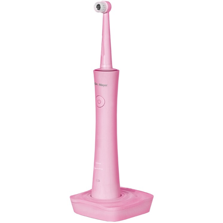 Periuta electrica Dr Mayer GTS1050PK, 2 programe, 2 capete incluse, Roz