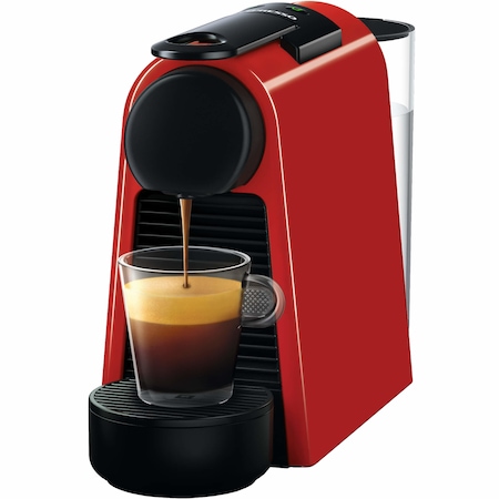 Espressor Nespresso by De'Longhi Essenza Mini Ruby Red, 19 bari, 1260 W, 0.6 l, Rosu + 14 capsule cadou