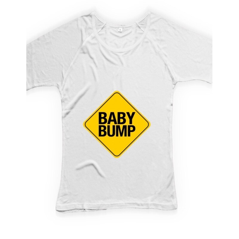 Tricou personalizat, Baby Bump, Continental N95, Alb, Alb
