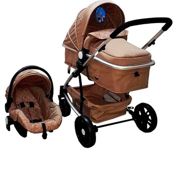 Carucior nou nascuti 3 in 1 Baby Care™ PRO YK , Cadru Aluminiu, Landou, Scoica auto, Spatar reglabil 3 trepte, Maron Carucior nou nascuti 3 in 1 Baby Care™ PRO YK , Cadru Aluminiu, Landou, Scoica auto, Spatar reglabil 3 trepte, Maron