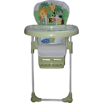 Scaun de masa pentru copii si bebe Baby Care™ reglabil in 3 trepte,pliabil, centura de siguranta, sezut comfortabil, masuta detasabila, functie scoica, Verde Scaun de masa pentru copii si bebe Baby Care™ reglabil in 3 trepte,pliabil, centura de siguranta, sezut comfortabil, masuta detasabila, functie scoica, Verde