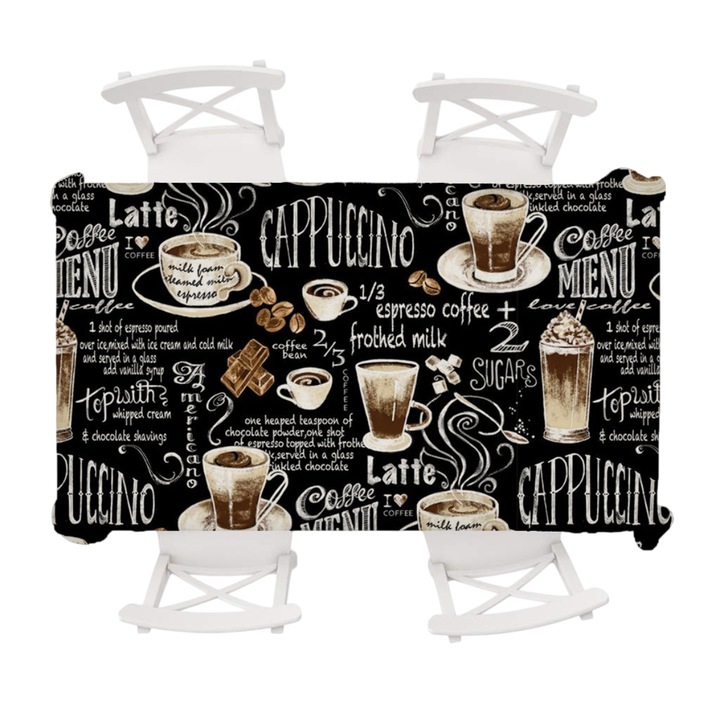 Enforose terítő, téglalap alakú, vízálló, többszínű, 140x220cm