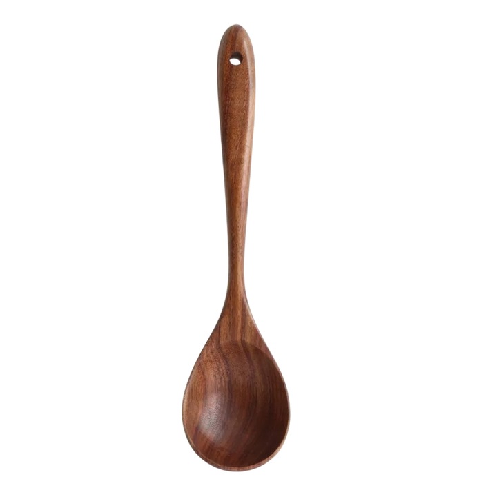 Lingura din lemn, Enforose, finisaj natural, design ergonomic