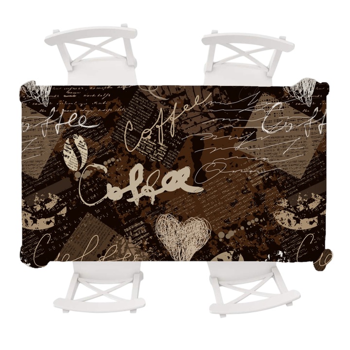 Enforose terítő, téglalap alakú, vízálló, többszínű, 140x220cm