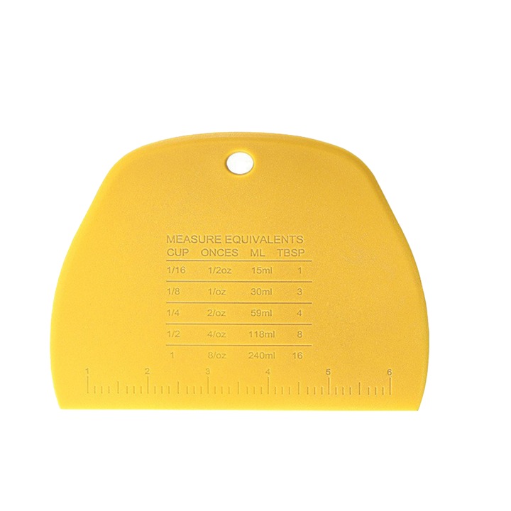 Set 2 razuitoare pentru aluat Enforose, plastic, 15.5cm x 11.4cm, galben