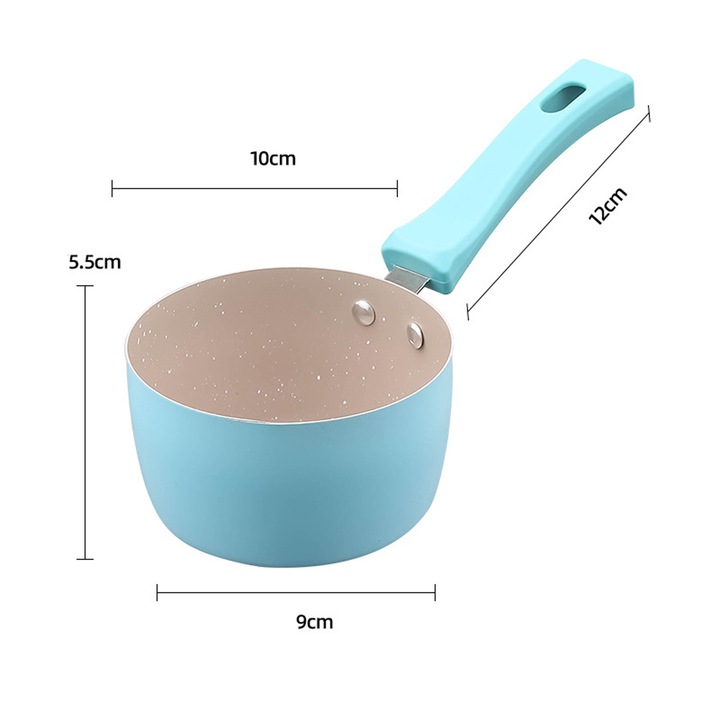 Tigai set, albastru marin, piatra medicala, 10cm