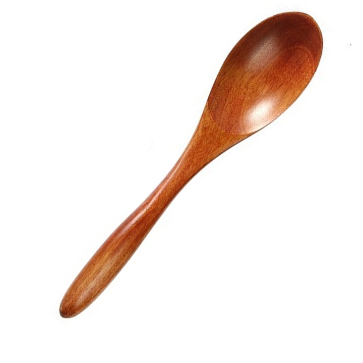 Лъжица от масивно дърво, Enforose, дизайн пчелна пита, универсална употреба, 30x5см