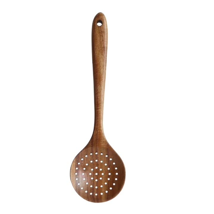 Spatula din lemn, Enforose, finisaj natural, design ergonomic