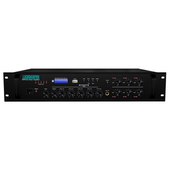 Amplificator 250W cu mixer pe 100V & 4-16Ohmi, DSPPA MP610U, 6 zone, intrari 4Mic si 3AUX, USB/SD/Tuner Amplificator 250W cu mixer pe 100V & 4-16Ohmi, DSPPA MP610U, 6 zone, intrari 4Mic si 3AUX, USB/SD/Tuner