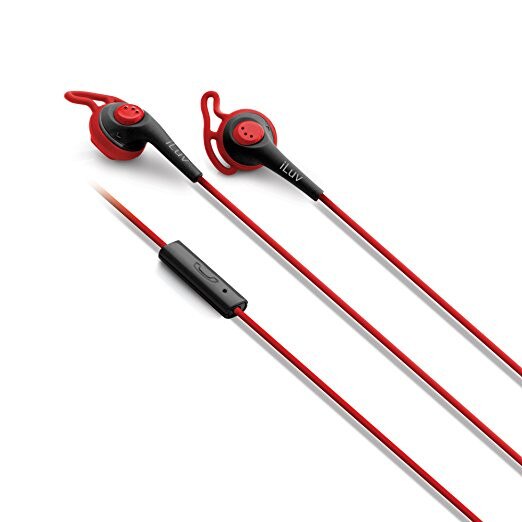 Handsfree iLuv sport IEP416RED rosu / negru, jack 3.5 mm