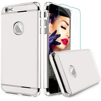 Carcasa Completa telefon Apple Iphone 6 / 6S 3in1 Ultrasubtire Silver Matte+ Folie Sticla Securizata Carcasa Completa telefon Apple Iphone 6 / 6S 3in1 Ultrasubtire Silver Matte+ Folie Sticla Securizata