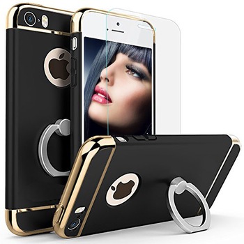 Husa telefon Iphone 6 Plus / 6S Plus offera protectie 360° 3in1 Ultrasubtire - Black S Ring + Folie Husa telefon Iphone 6 Plus / 6S Plus offera protectie 360° 3in1 Ultrasubtire - Black S Ring + Folie