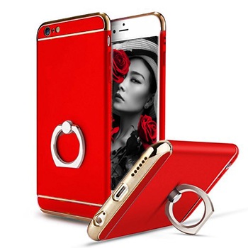 Husa telefon Iphone 6/6S offera protectie 3in1 Ultrasubtire - Red S Matte Ring Husa telefon Iphone 6/6S offera protectie 3in1 Ultrasubtire - Red S Matte Ring