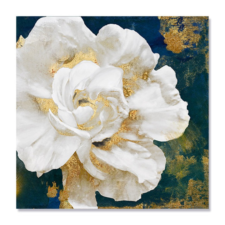 Tablou Canvas - Flori, Bujor Alb, 100 x 100 cm
