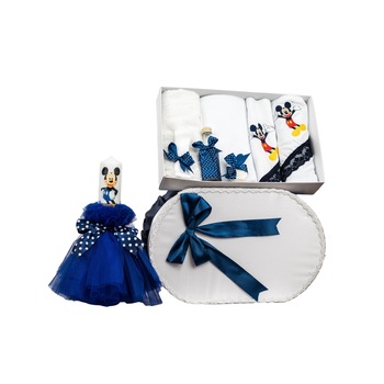 Set botez Mickey Mouse, trei piese Set botez Mickey Mouse, trei piese