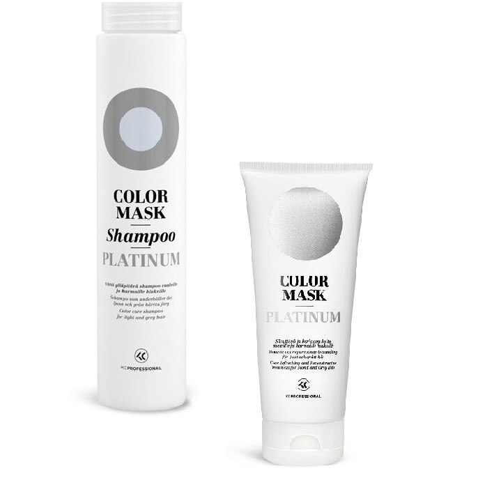 Set Color Mask sampon 250 ml si masca 200 ml pentru par vopsit nuanta Platinum