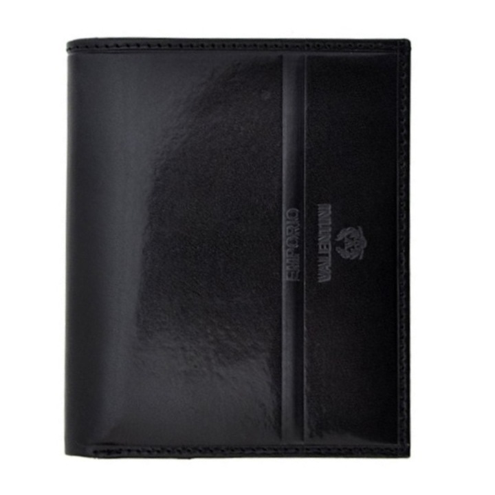 Portofel barbati din piele naturala Emporio Valentini, PB283, Negru