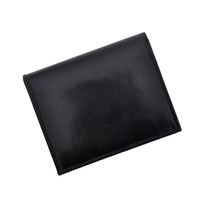 Portofel barbati din piele naturala Emporio Valentini, PB283, Negru